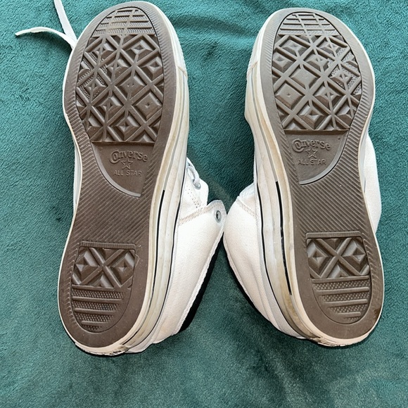Converse Chuck Taylor All Star White Laced Sneakers Shoes- Size 13 - Picture 3 of 9